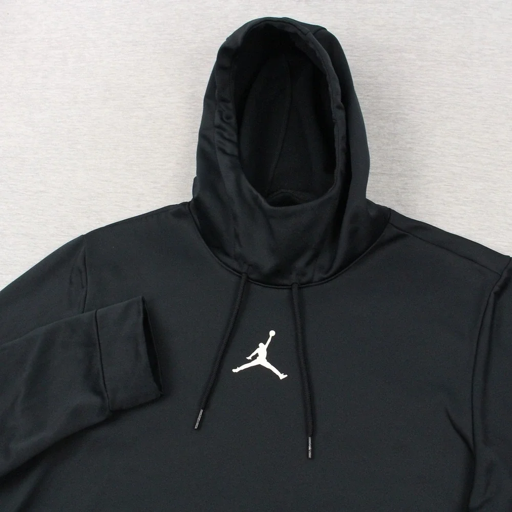 Jordan 23 Alpha Hoodie Mens M Black Pullover Polyester Long Sleeve
